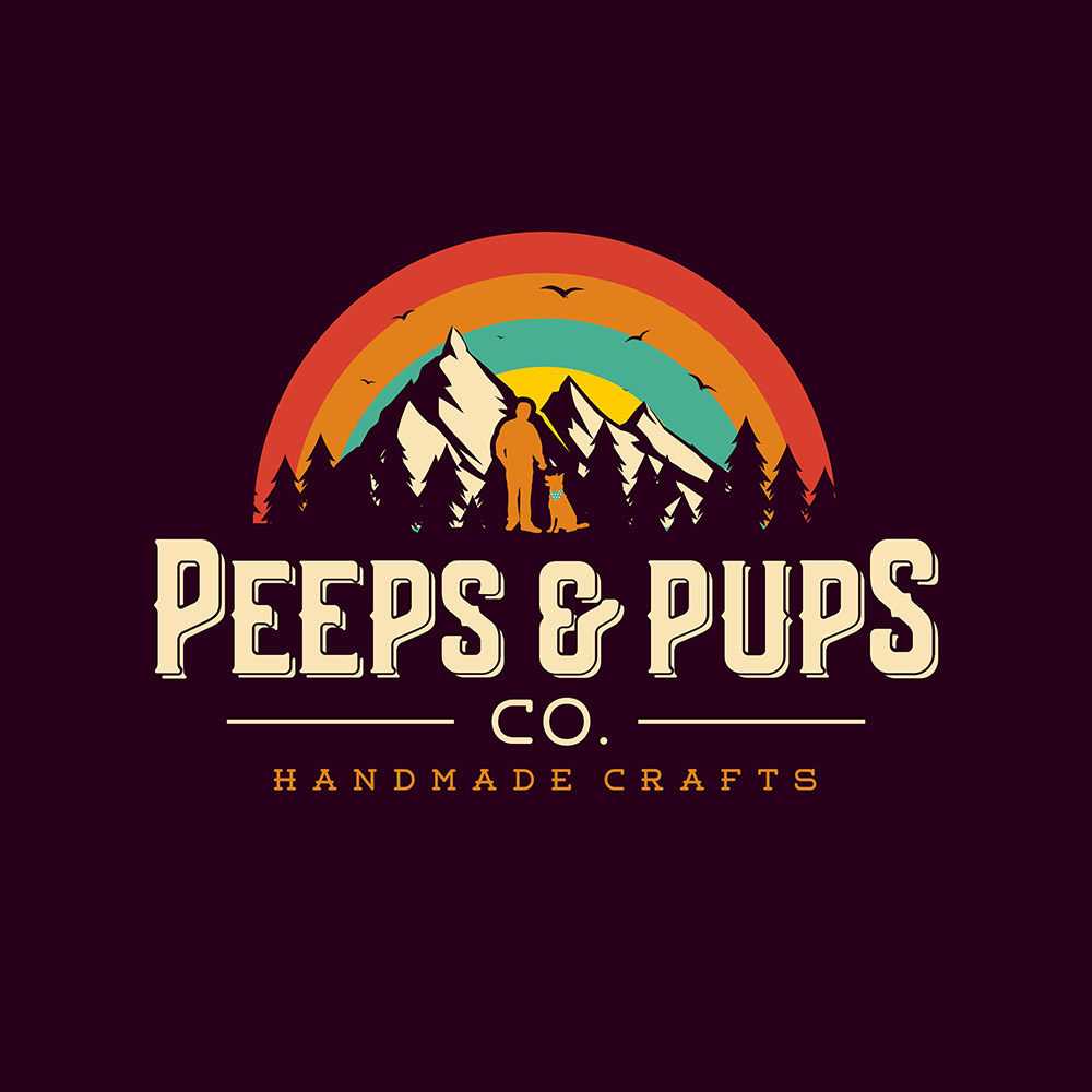 Peeps & Pups — Brand identity