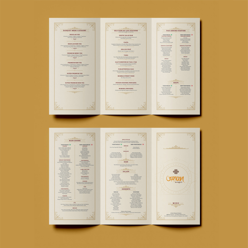 Jashan Banquet — Brochures & flyers